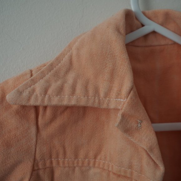 Vintage baby children's kids peach denim jacket - Picture 5 of 6